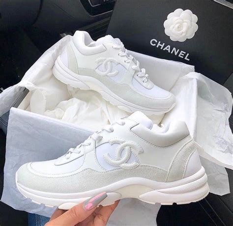 chanel womens trainers price|Chanel white sneakers for women.